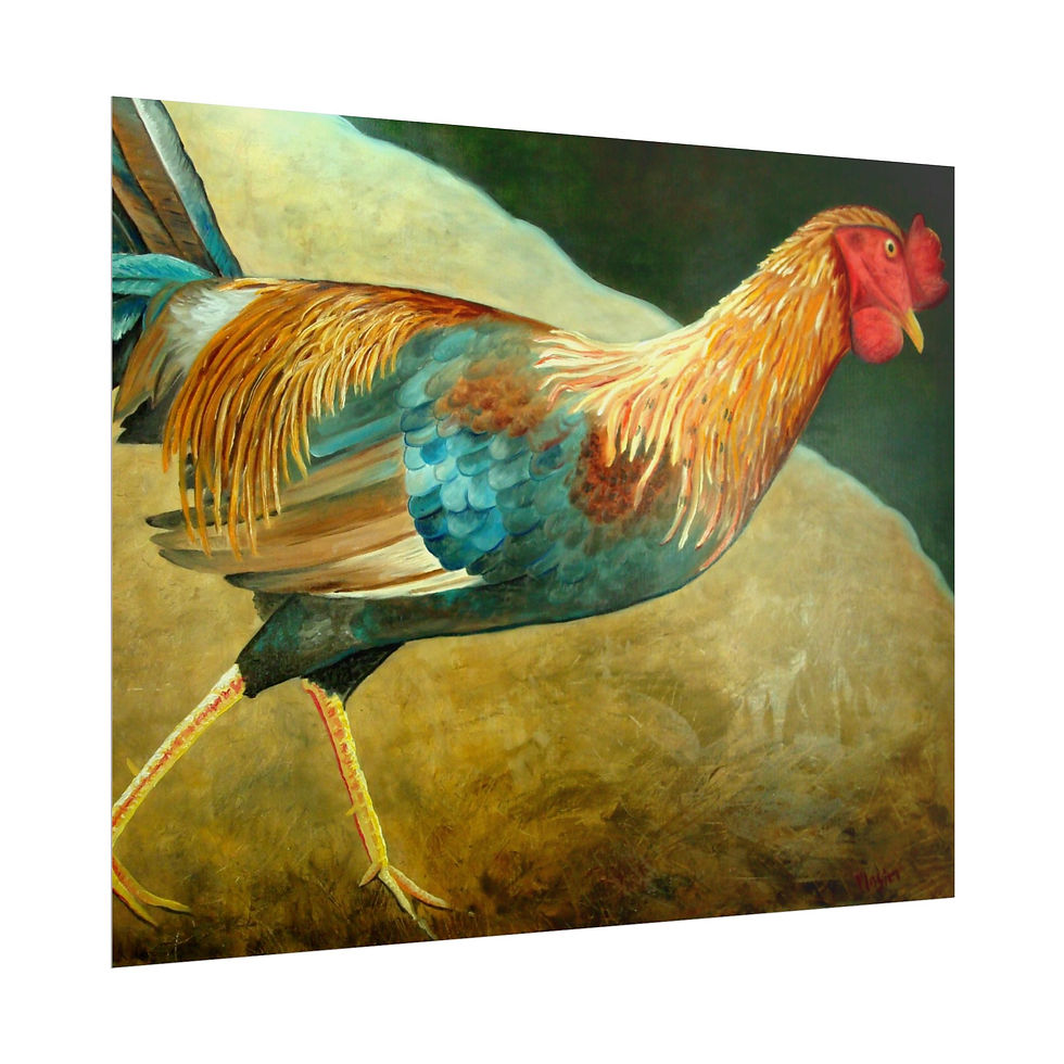 Thumbnail: Running Rooster - Rolled Poster