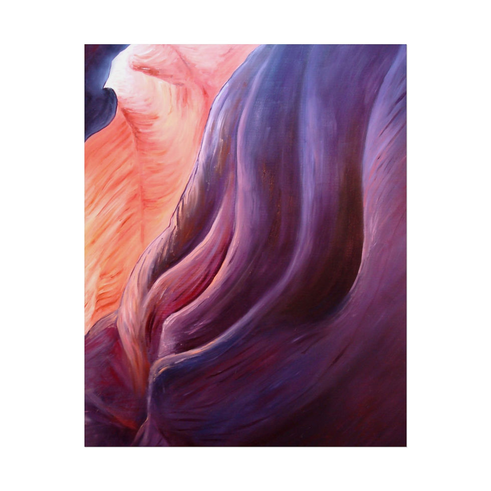 Thumbnail: Composition in Purple and Orange - Rolled Poster