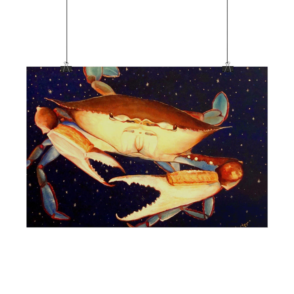 Thumbnail: Crab in Space - Rolled Poster