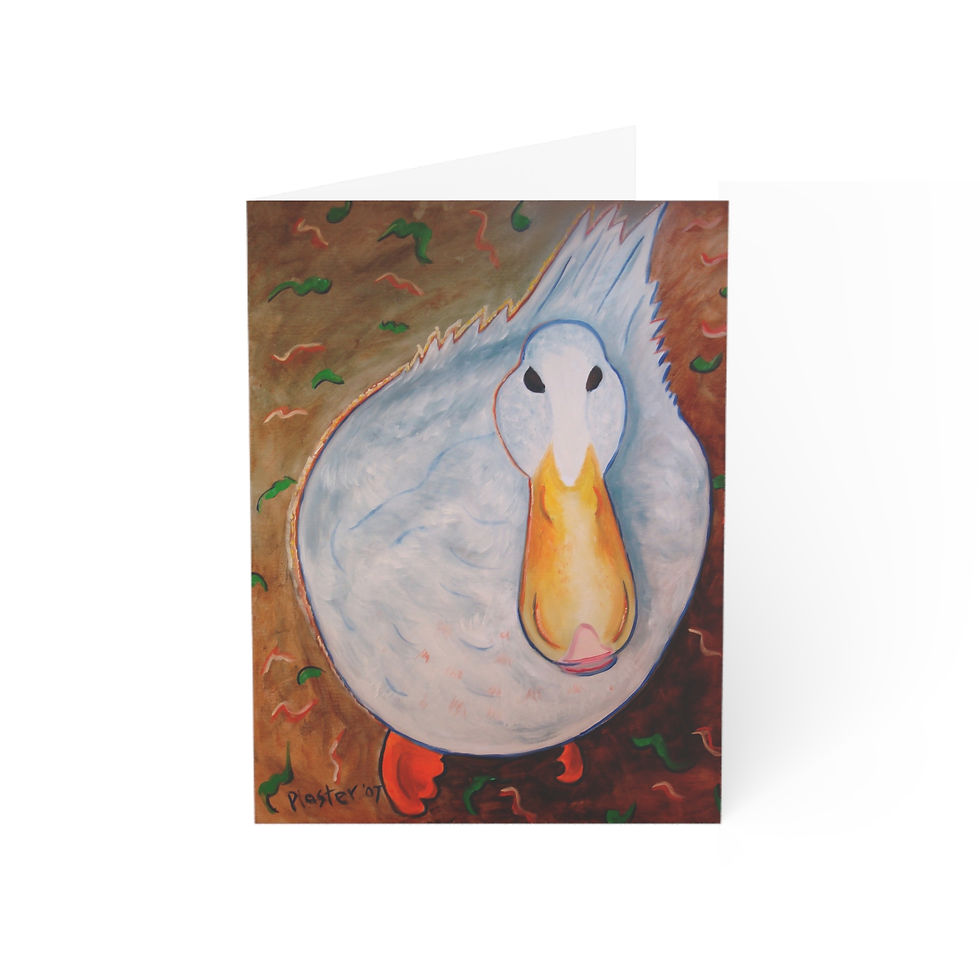 Thumbnail: Neon Duck - Greeting Card