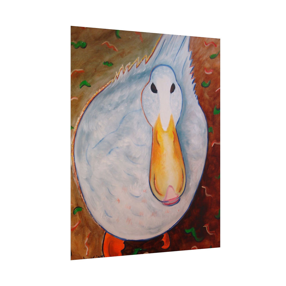 Thumbnail: Neon Duck Rolled Poster