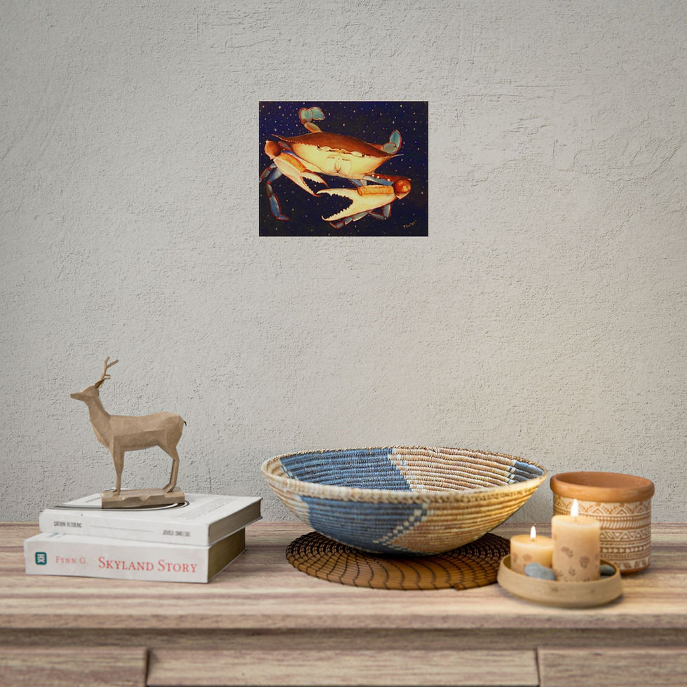 Thumbnail: Crab in Space - Rolled Poster