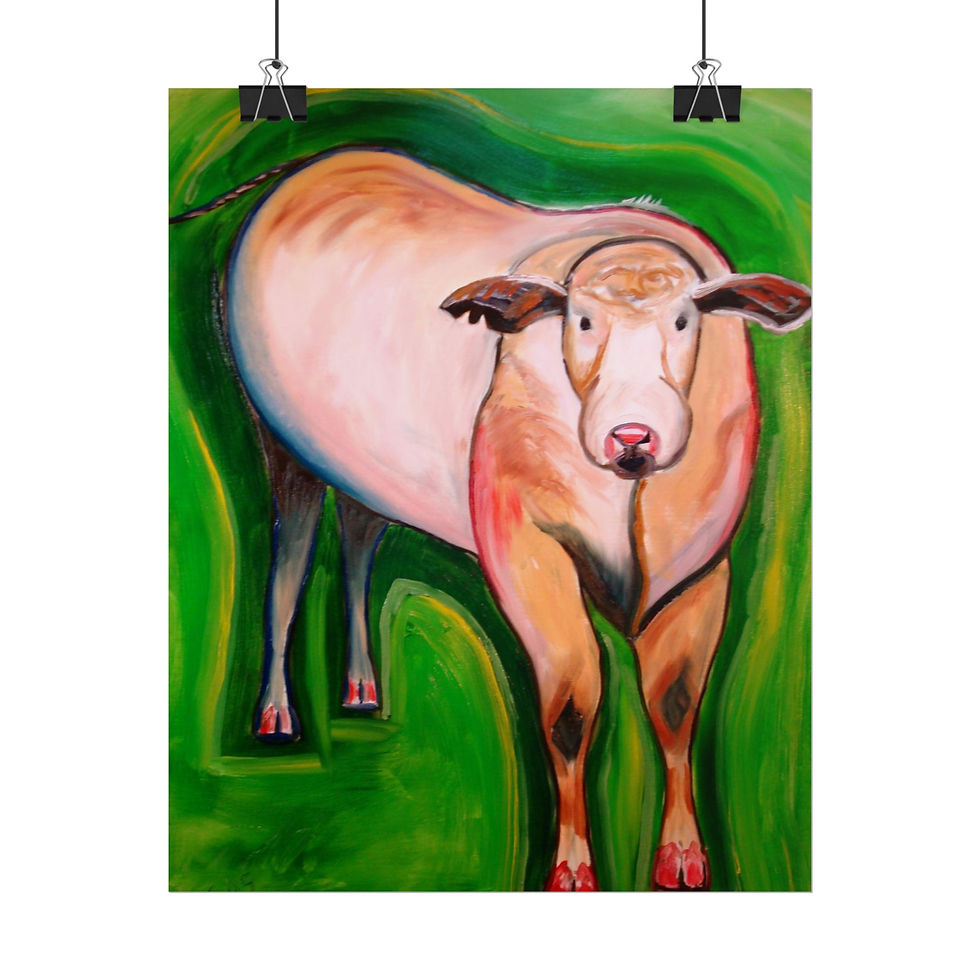 Thumbnail: Cosmic Cow Rolled Poster