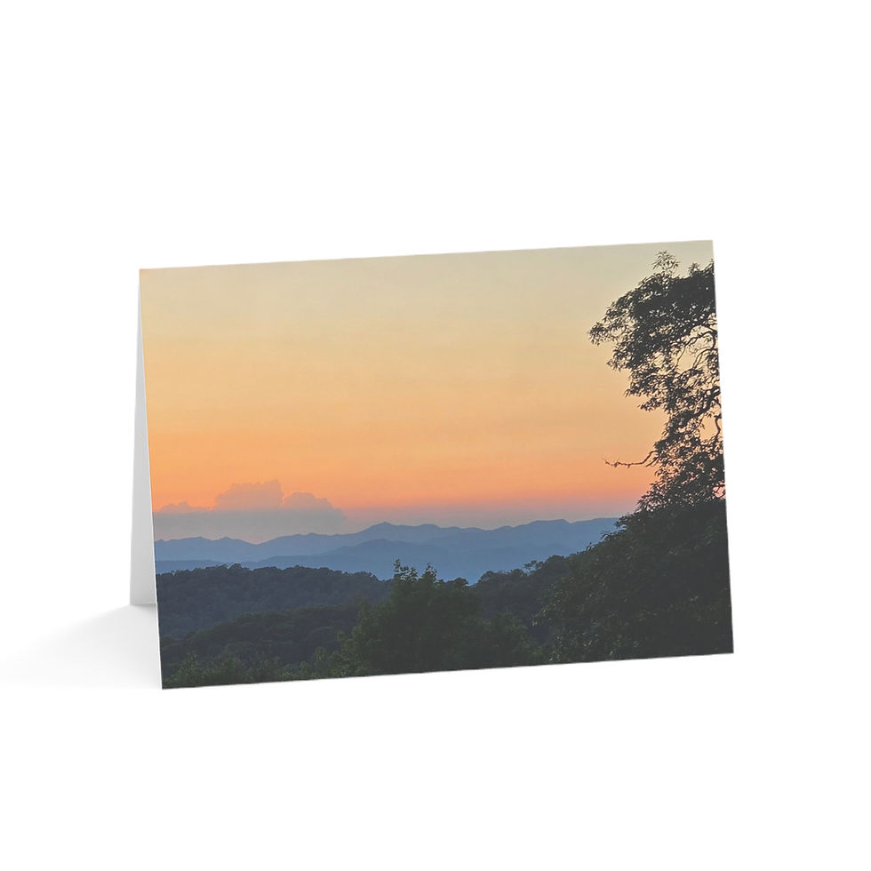 Thumbnail: Smokies Sunset - Greeting Card