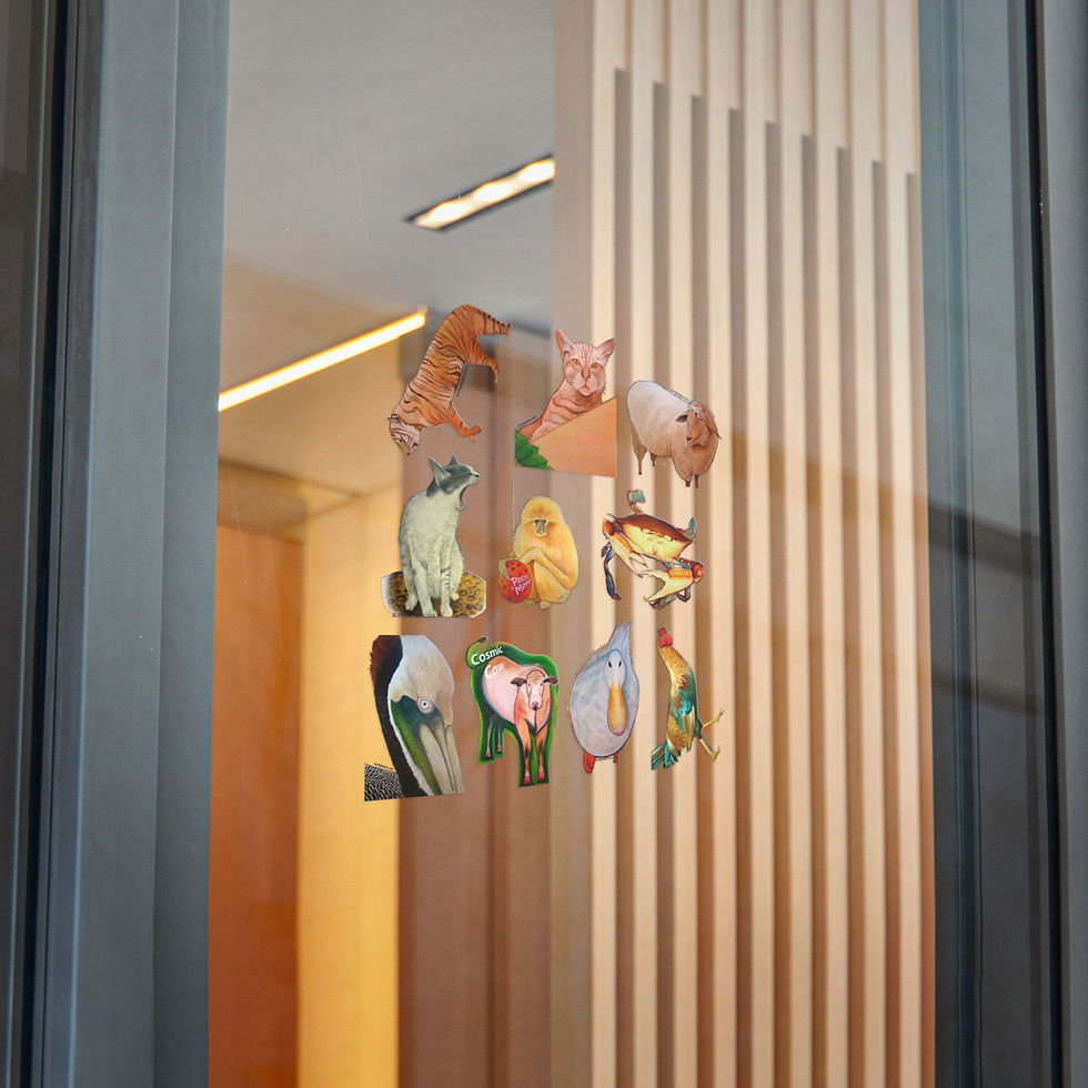 Thumbnail: Whimsical Animal Sticker Set (10 Different)