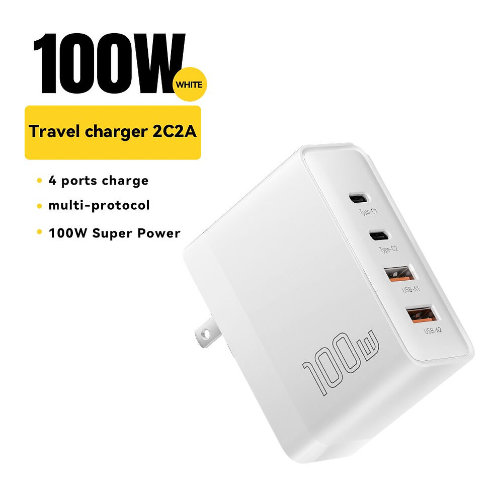 Thumbnail: Essager 100W GaN USB Type C Caricabatterie PD QC Quick Charge 4.0 3.0 Type C Ric