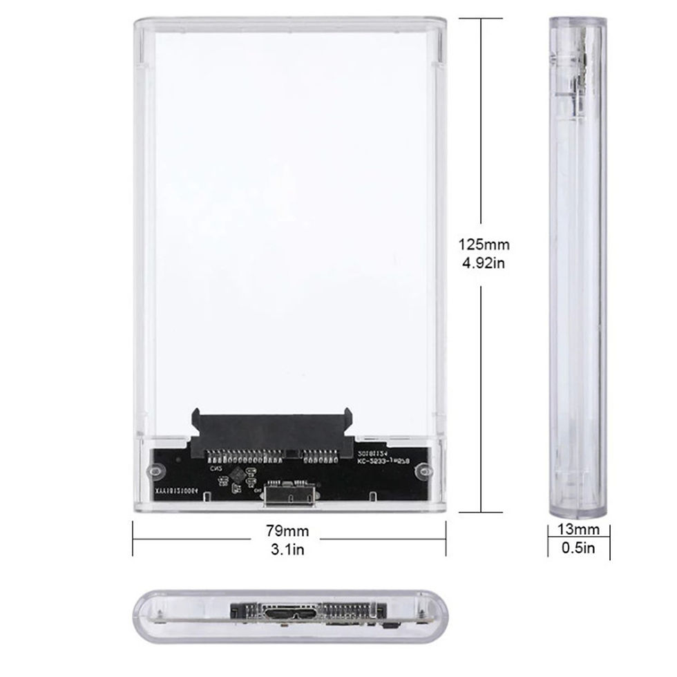 Thumbnail: USB 3.0 HDD Enclosure 2.5inch SATA SSD Hard Drive Case with 5Gbps Transfer Speed