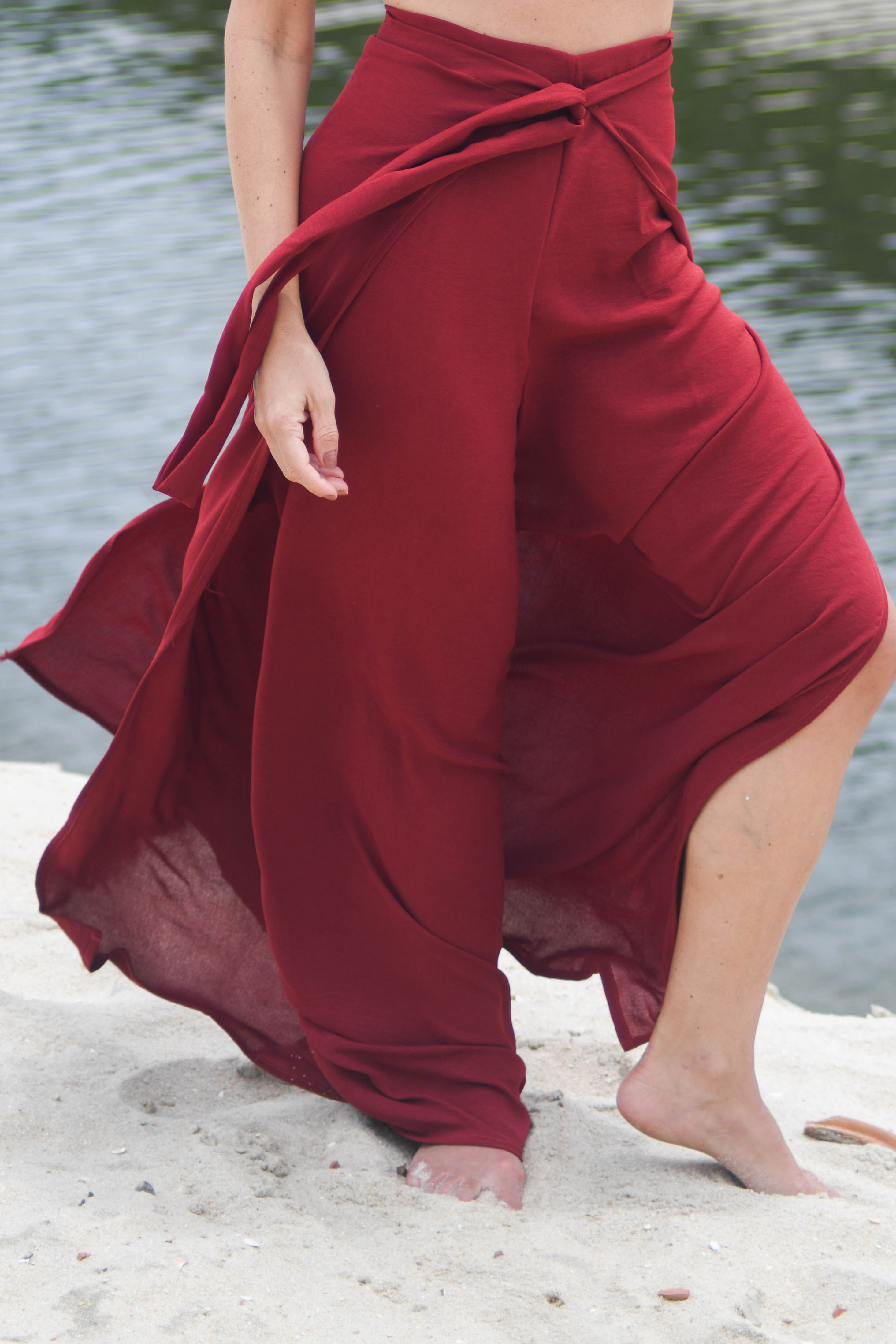 Calça Envelope Vermelha