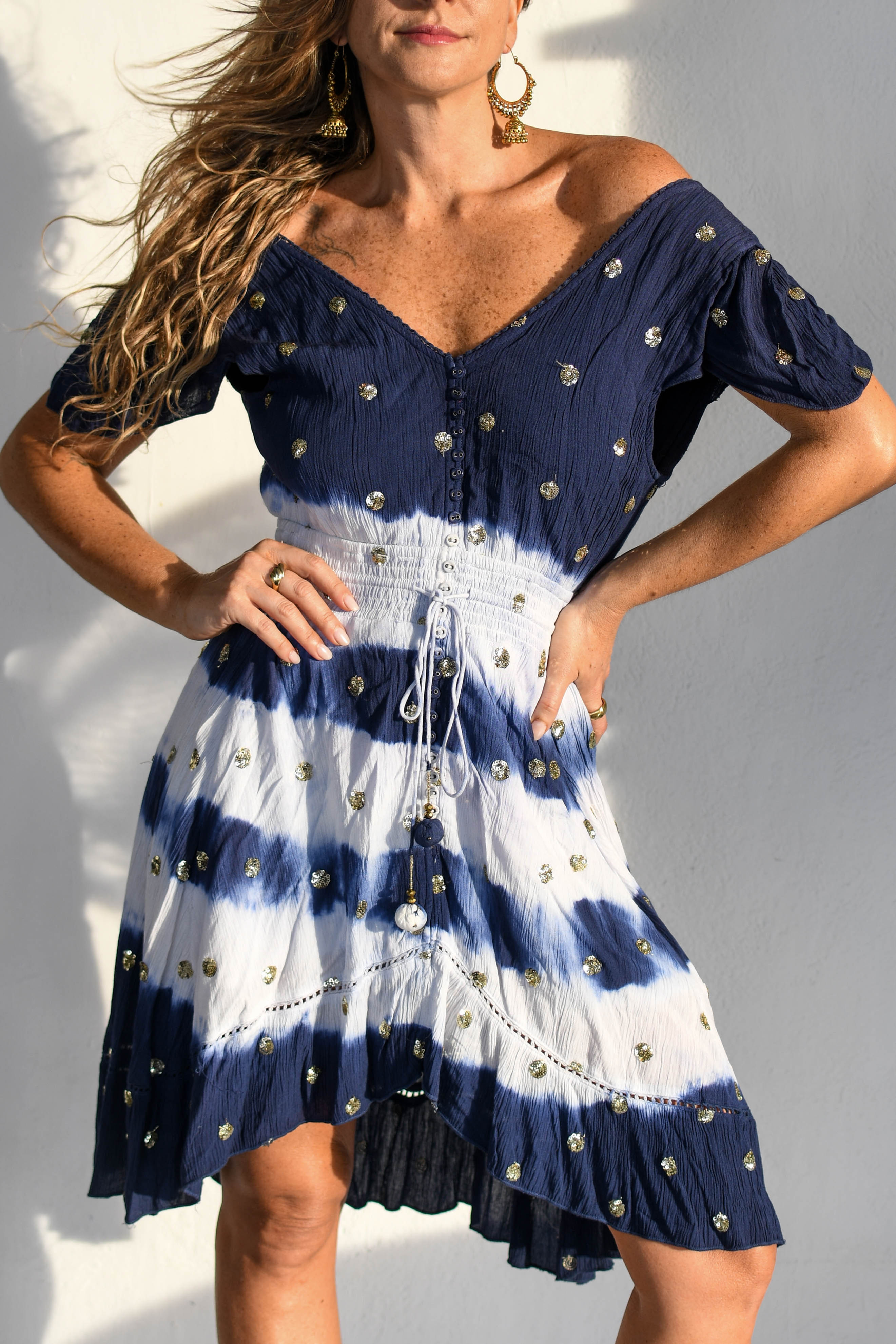 Vestido Luara Azul