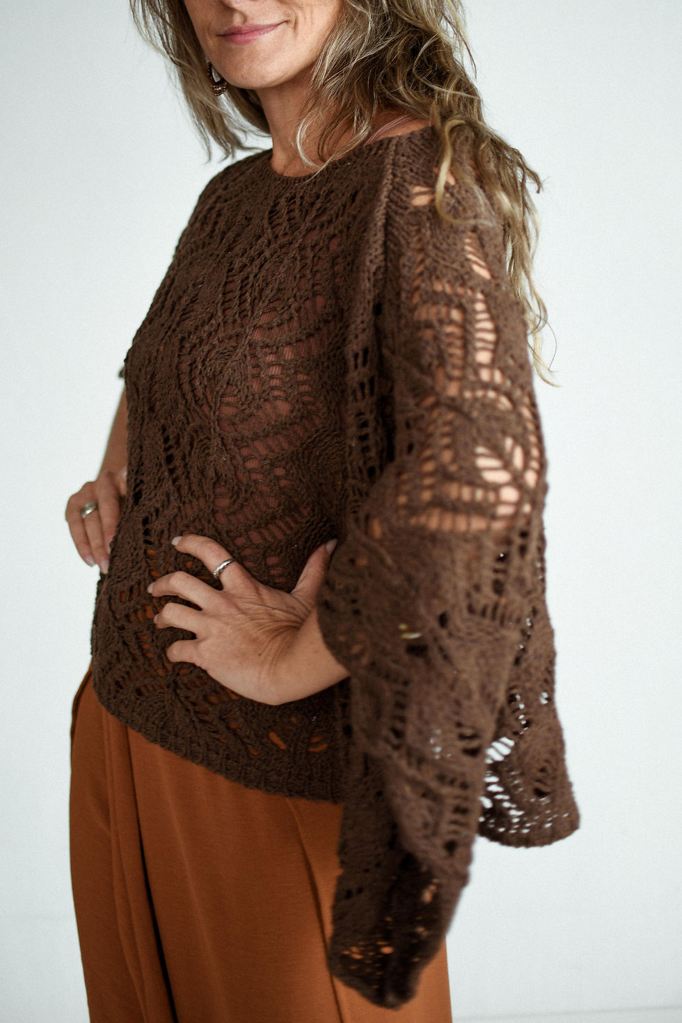 Miniatura: Tricô Kaya Marrom