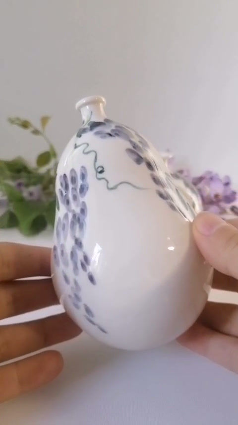 Miniatură: Vază mare - wisteria