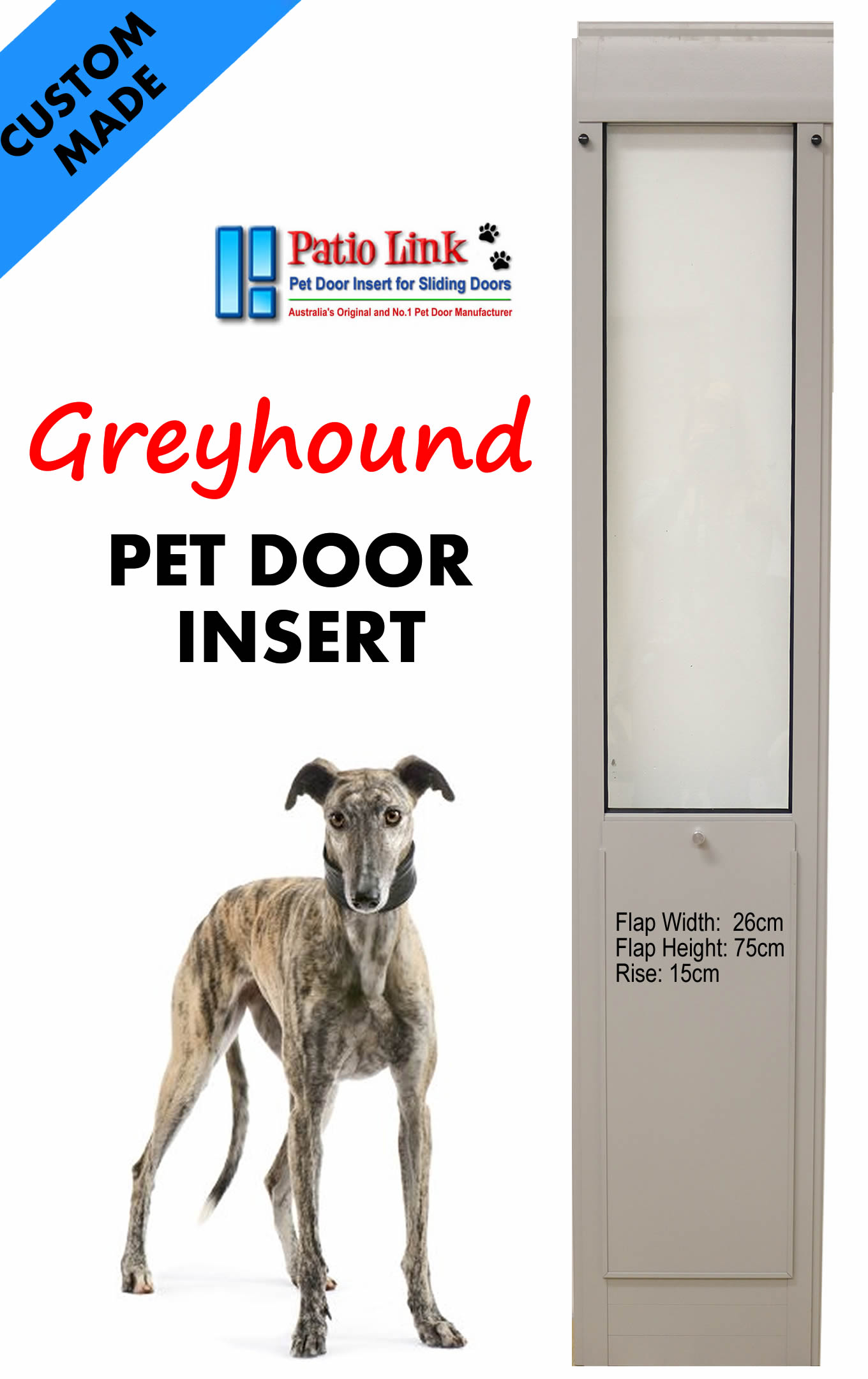 Patio Pet Door Inserts for Sliding Doors, Fully Lockable,Fast Delivery