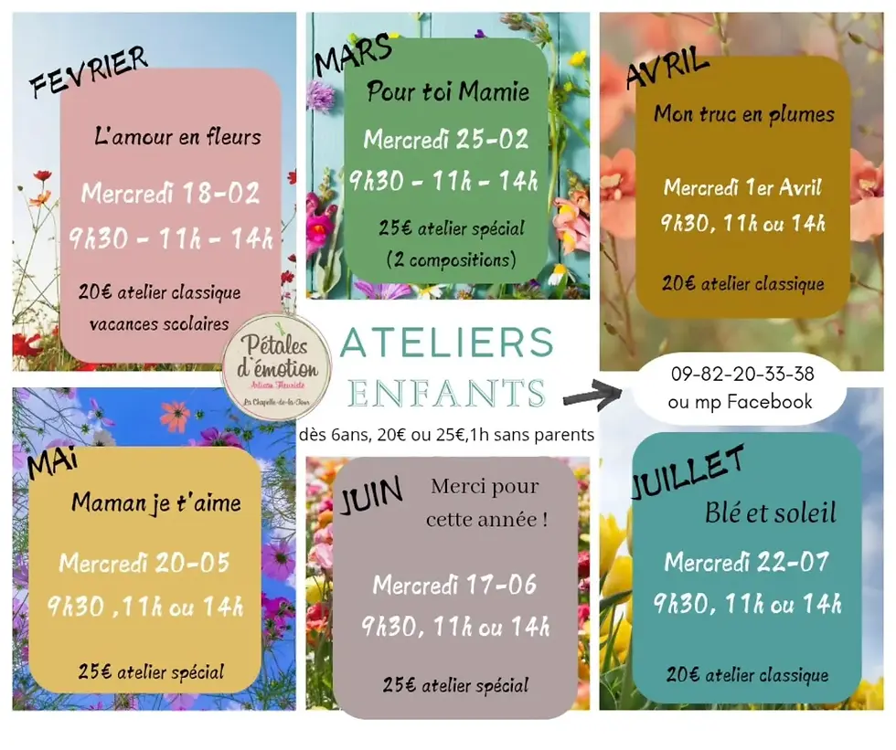 Miniature : Chèques Cadeaux Ateliers Enfants
