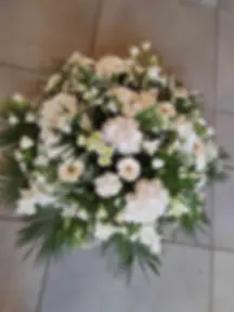 Coussin Rond Fleuri