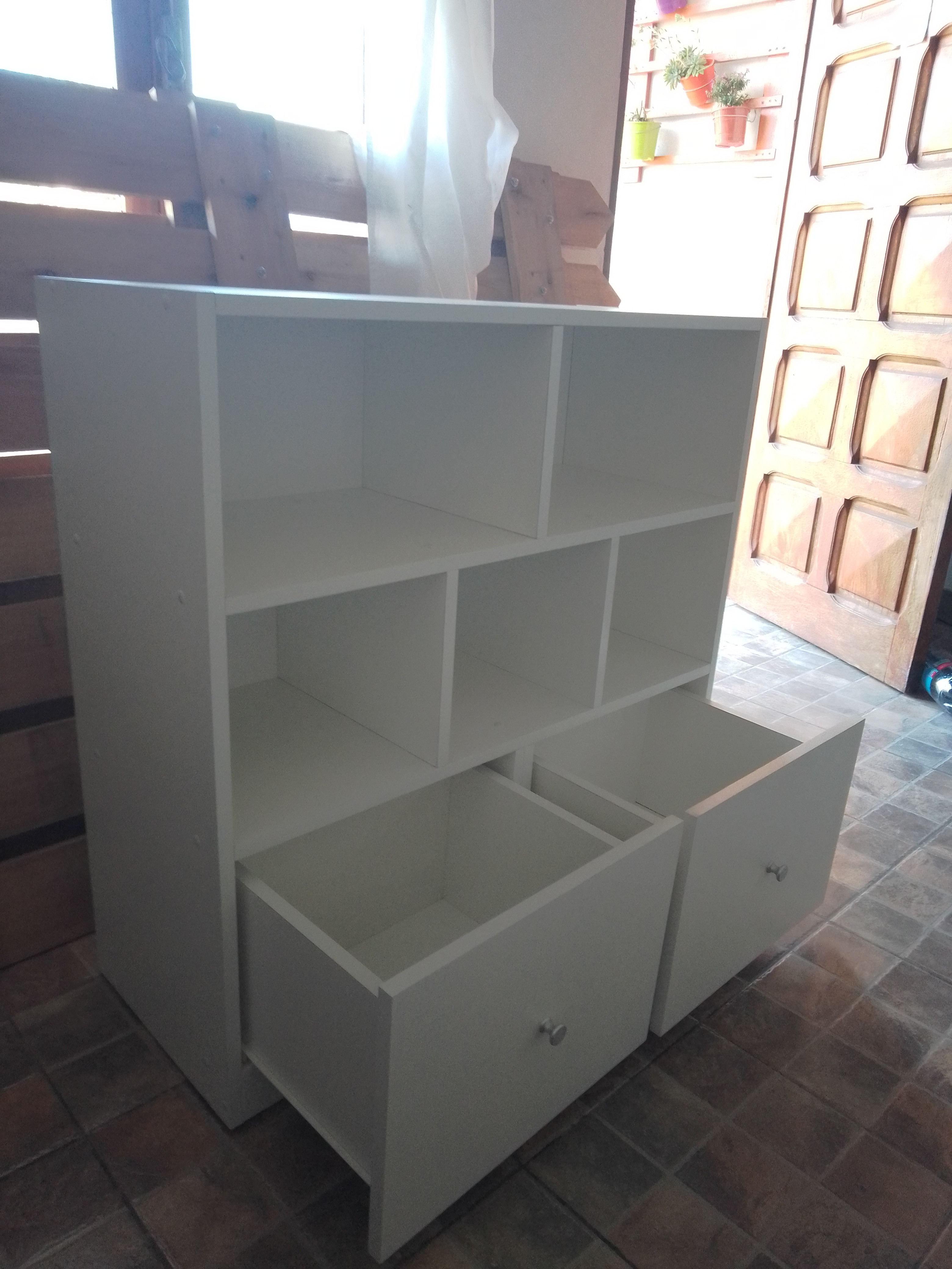 ¡Mueble organizador jugetero 2 cajones!