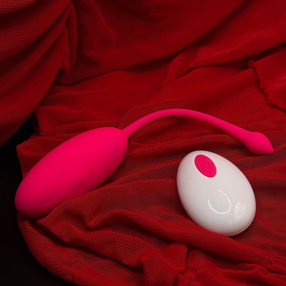 Pink egg & remote