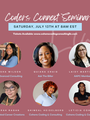 We Are 1 Week Away....Coders Connect Seminar
