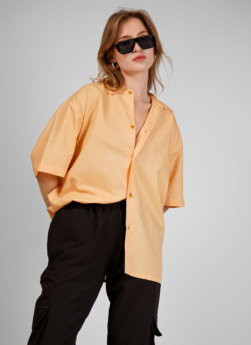Thumbnail: Oversized Shirts for Women | Pack of 80 pcs | Bulk Wholesale Manufacturer