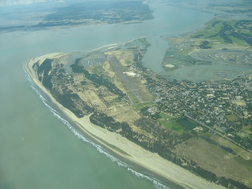 vista aérea de la playa Cox's Bazar