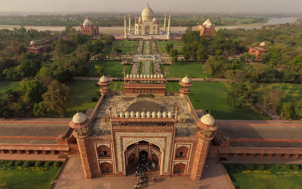Complejo de edificios del Taj Mahal