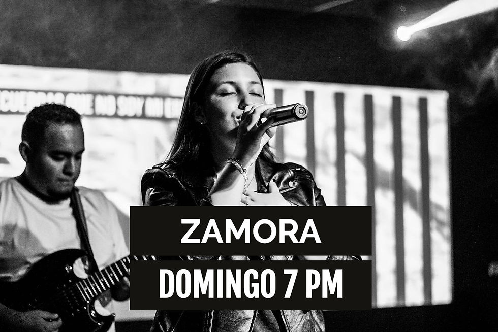 Reunión Zamora Domingo 7 pm