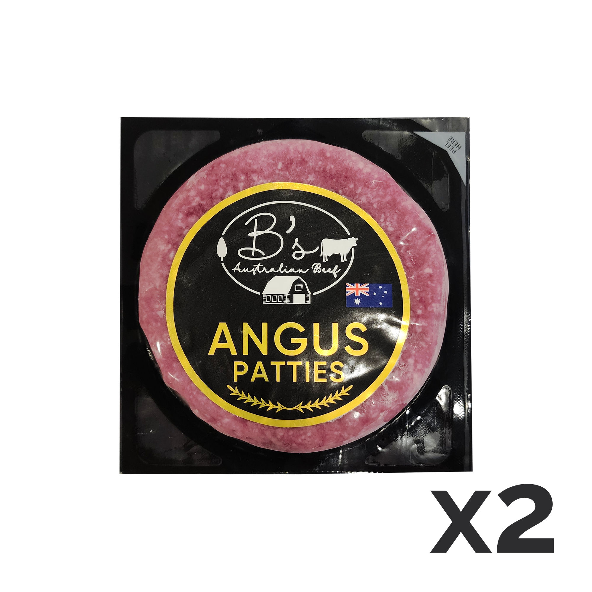 【2塊】澳洲B'S安格斯牛肉漢堡(150g x2)