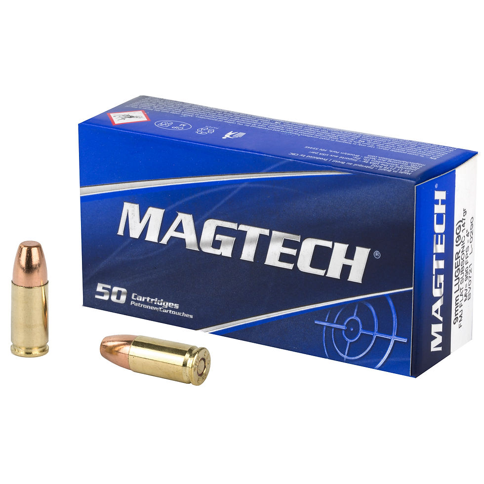 Magtech, Sport Shooting, 9MM, 147 Grain, Full Metal Jacket, Subsonic, 50 Round B