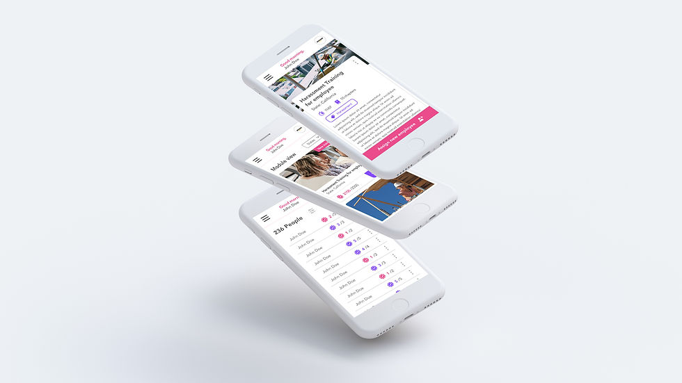 Manager view - Mobile version