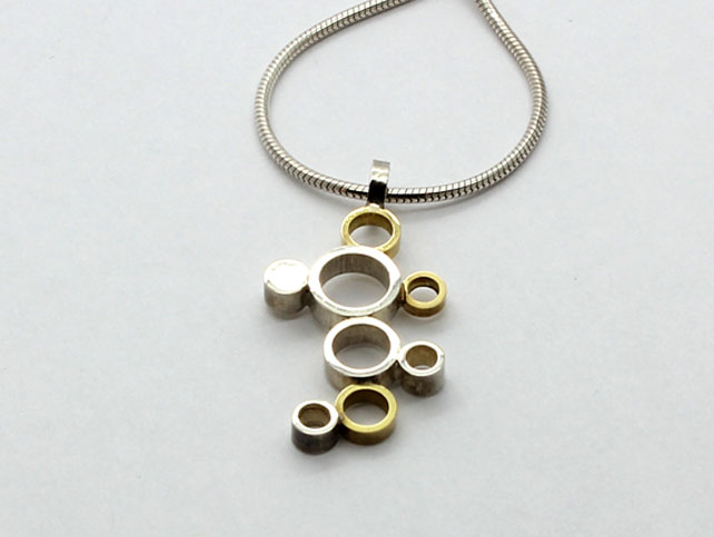 Pendant 18ct Gold and Silver