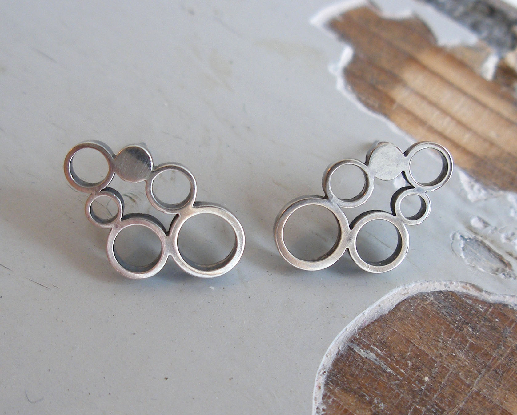 Earrings - Sterling Silver Circles