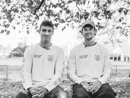 The two co-founders of Footy for Climate