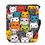 Thumbnail: Black child backpack with colourful cats design