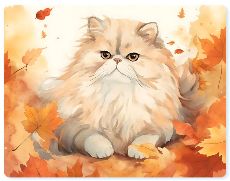 Persian cat mousemat