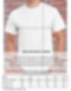 Sizing guide for our unisex t-shirts