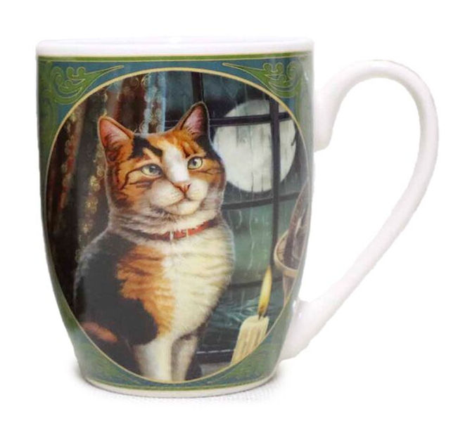 Lisa Parker Adventure Awaits Cat porcelain mug