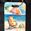 Thumbnail: Front view off ginger cat in deckchair personalised luggage tag