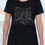 Thumbnail: Sparkly cat face rhinestone design black ladyfit t-shirt