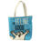 Thumbnail: 'I'm Feline Good' Simon's cat zipped cotton bag - blue