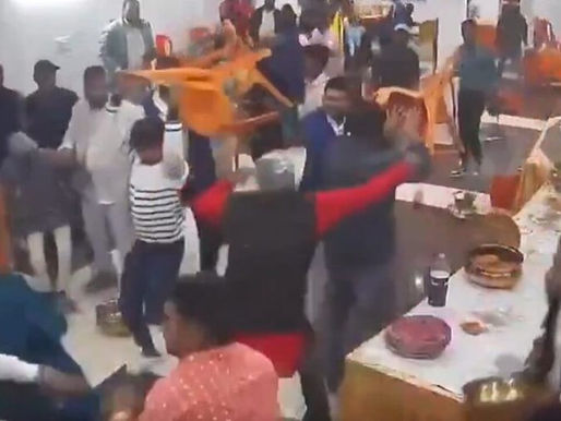 Wedding disrupted: Guests of the groom involved in punches and kicks