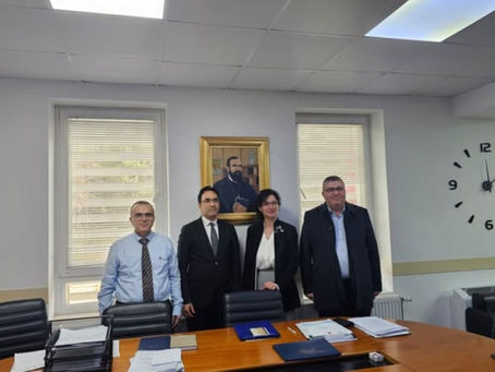 Rector Lorenc Ekonomi meets with the Education Attaché at the Embassy of the Republic of Turkey in Tirana, Mr. Metin Bulut