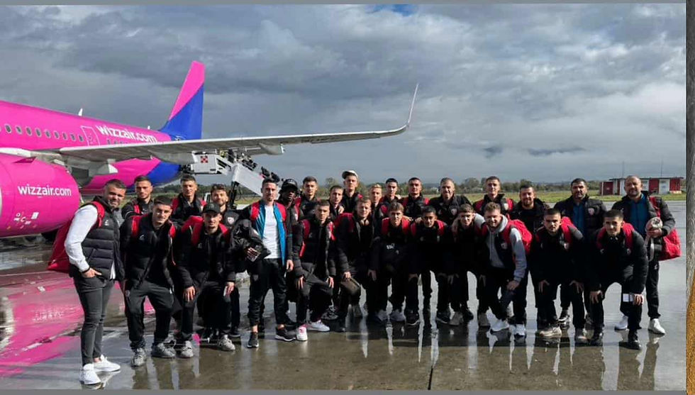 SKËNDERBEU set off for England just a few hours ago/ Good luck tomorrow, “Wolves,” make us proud!