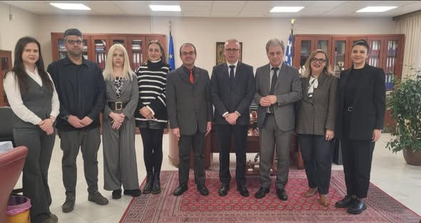Mayor Sotiraq Filo holds a meeting in Kozani (Greece) with the Prefect of the Western Macedonia Region