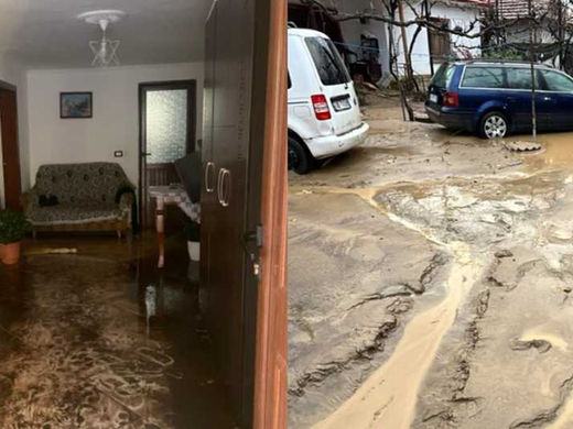 Përmbytje në disa fshatra të Korçës dhe Pogradecit, dëme në banesa