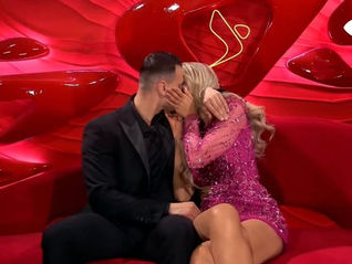 Hesitation is over / Mateo and Brikena in the confession room experience their first kiss