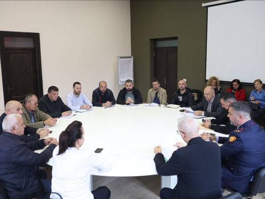 A meeting of the Civil Protection Commission of the Korçë Municipality was held