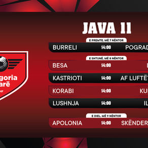 Kategoria e Parë/ Java e 11-të luhet e ndarë në tre ditë, duele të forta dhe përballje interesante
