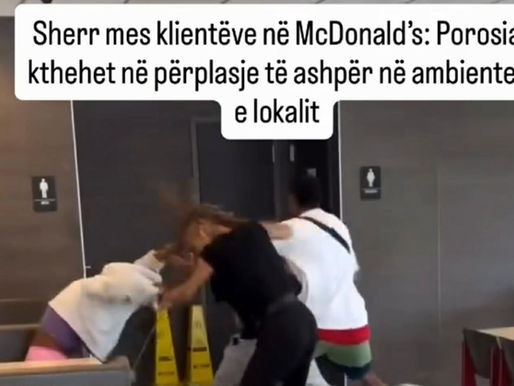 Sherr mes klientëve në McDonald’s: Porosia kthehet në përplasje të ashpër në ambientet e lokalit
