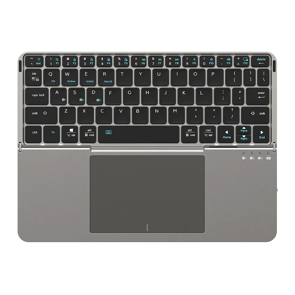 Thumbnail: Foldable Bluetooth 5.0 Keyboard Multifunctional Model With Touchpad