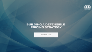 strong pricing strategy