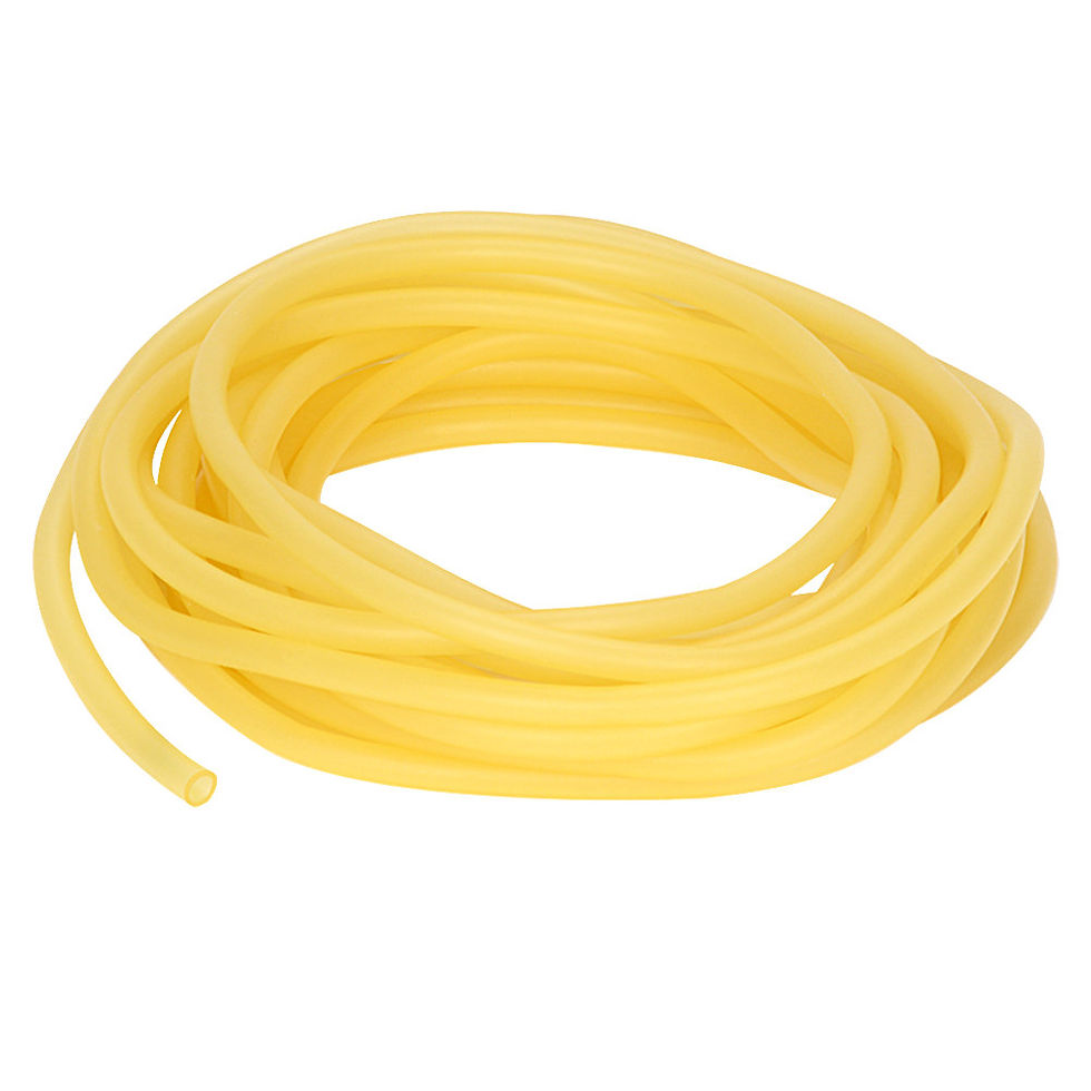 Thumbnail: Rubber Tubing, Pure Latex Amber Tubing, 3/8in (9mm) O.D. 1/4in (6mm) I.D.